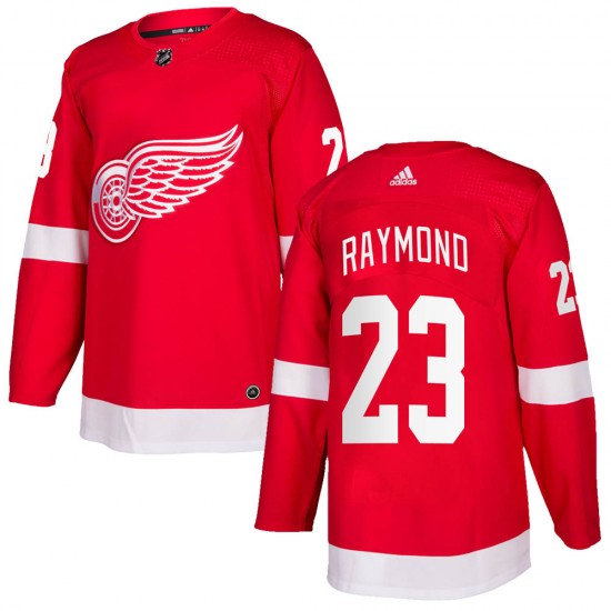 Detroit Red Wings #23 Lucas Raymond Red Home Hockey Stitched NHL Jersey