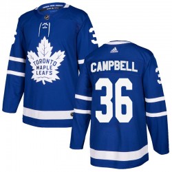Toronto Maple Leafs #36 Jack Campbell Blue Authentitc Jersey