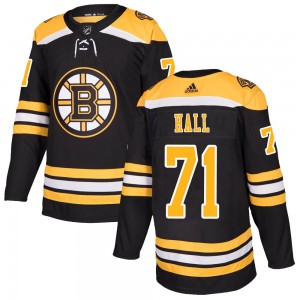 Boston Bruins #71 Taylor Hall Authentic Home Black Jersey
