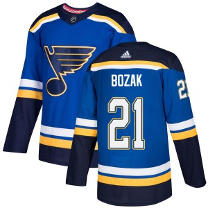 St. Louis Blues #21 Tyler Bozak Blue Home Official Jersey