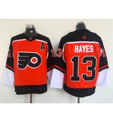 Philadelphia Flyers #13 Kevin Hayes Orange 2021 Reverse Retro Authentic Jersey