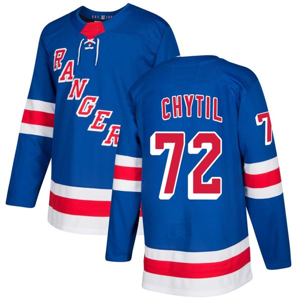 New York Rangers #72 Filip Chytil Blue Home Stitched NHL Jersey