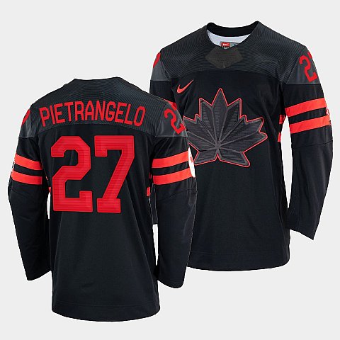 Alex Pietrangelo Canada Hockey Black 2022 Beijing Winter Olympic #27 Alternate Rrplica Jersey