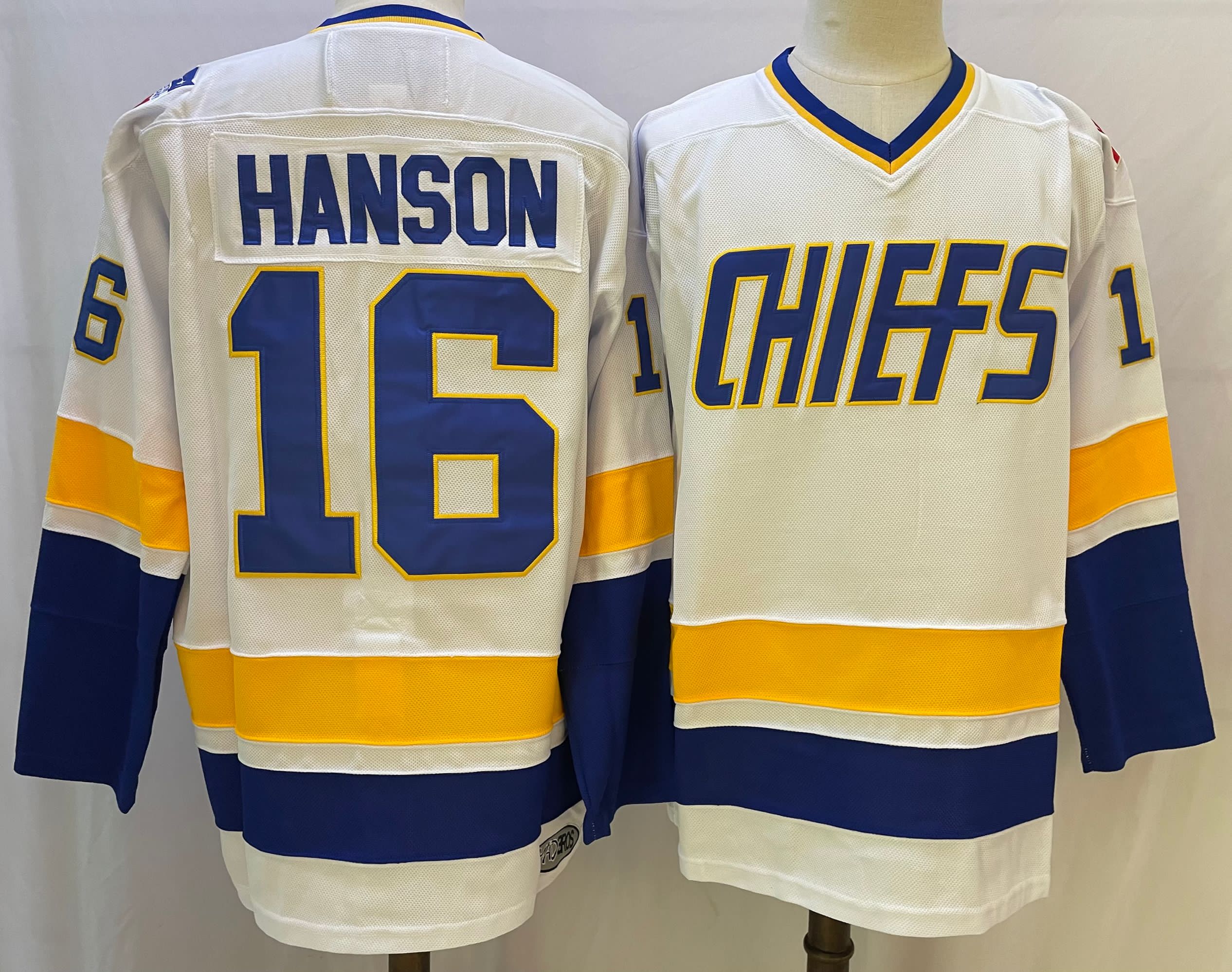 The NHL Movie Edtion #H16 ANSON White Jersey - Click Image to Close