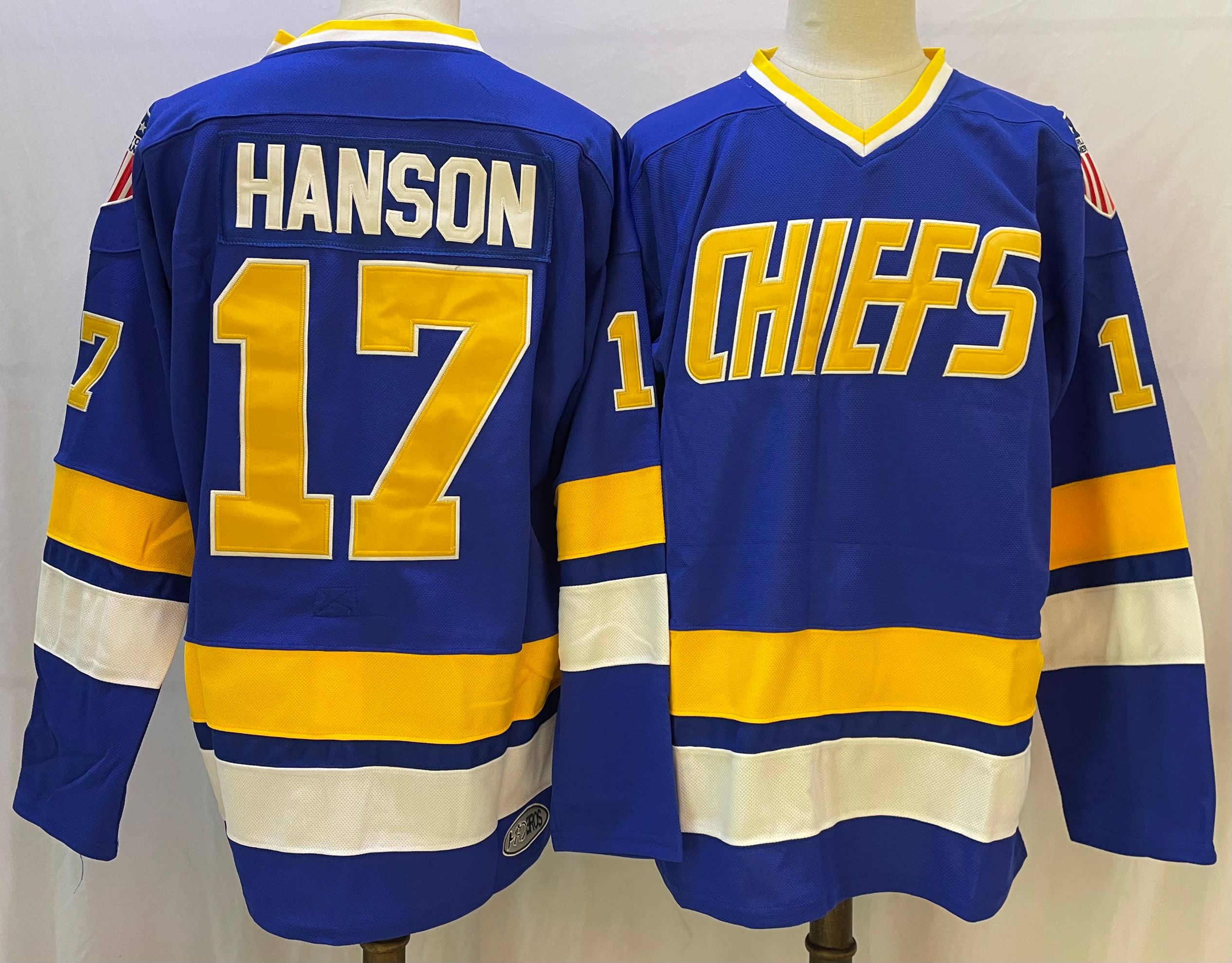 The NHL Movie Edtion #17 HANSON Blue Jersey - Click Image to Close