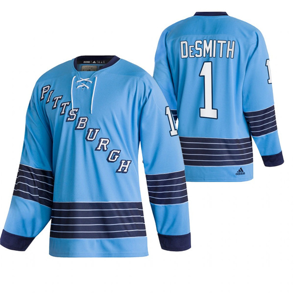 Pittsburgh Penguins #1 Casey DeSmith 2022 Blue Classics Stitched Jersey