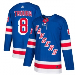 New York Rangers #8 Jacob Trouba Blue Home Stitched NHL Jersey