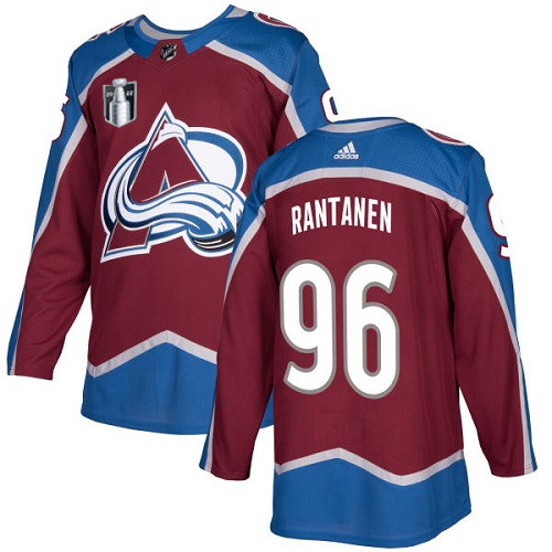 Colorado Avalanche #96 Mikko Rantanen 2022 Burgundy Stanley Cup Final Patch Stitched Jersey