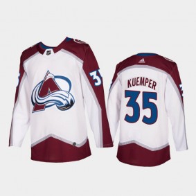 Colorado Avalanche #35 Darcy Kuemper White Stitched NHL Jersey