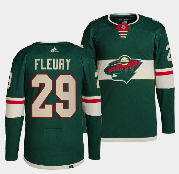 Minnesota Wild #29 Marc-Andre Fleury Green Stitched Jersey