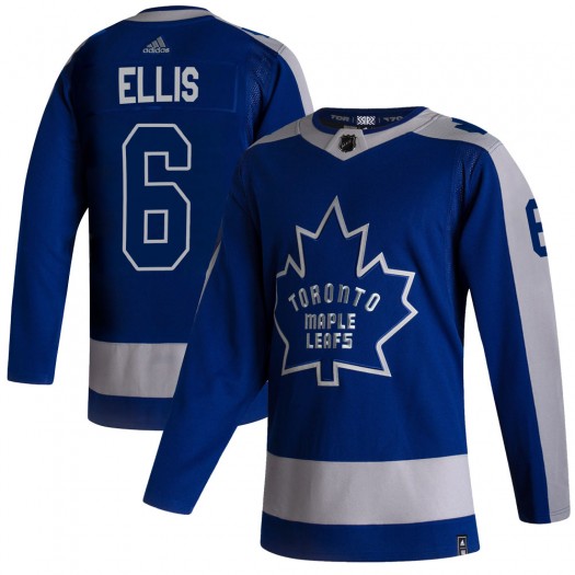 Toronto Maple Leafs #6 Ron Ellis 2021 Reverse Retro Blue Special Edition Authentic Jersey