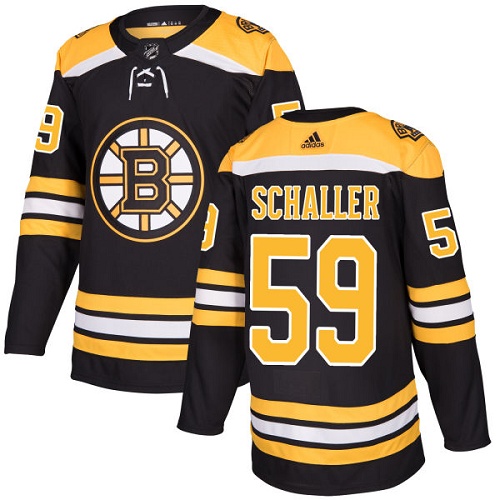 Adidas Bruins #59 Tim Schaller Black Home Authentic Stitched NHL Jersey