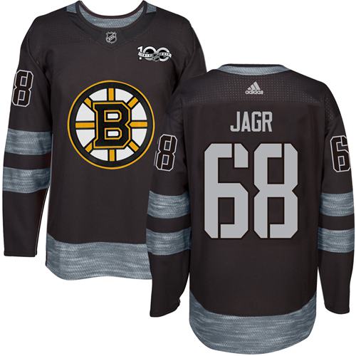 Adidas Bruins #68 Jaromir Jagr Black 1917-2017 100th Anniversary Stitched NHL Jersey - Click Image to Close