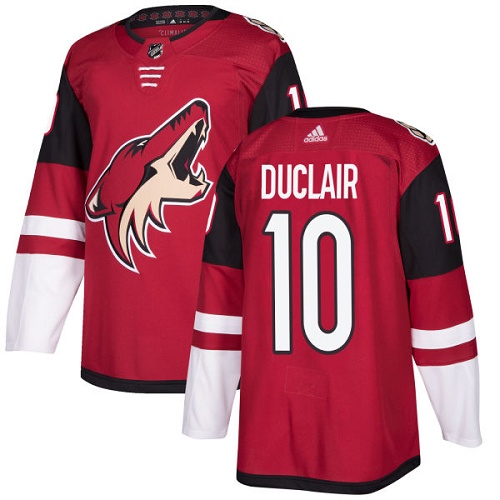 Adidas Coyotes #10 Anthony Duclair Maroon Home Authentic Stitched NHL Jersey - Click Image to Close