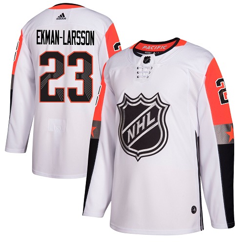 Adidas Coyotes #23 Oliver Ekman-Larsson White 2018 All-Star Pacific Division Authentic Stitched NHL