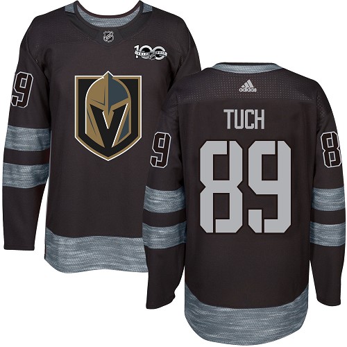 Adidas Golden Knights #89 Alex Tuch Black 1917-2017 100th Anniversary Stitched NHL Jersey - Click Image to Close
