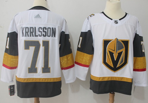 Adidas Golden Knights #71 William Karlsson White Road Authentic Stitched NHL Jersey