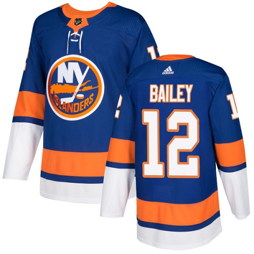 Adidas Islanders #12 Josh Bailey Royal Blue Home Authentic Stitched NHL Jersey - Click Image to Close