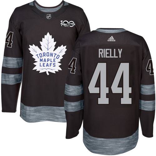 Adidas Maple Leafs #44 Morgan Rielly Black 1917-2017 100th Anniversary Stitched NHL Jersey