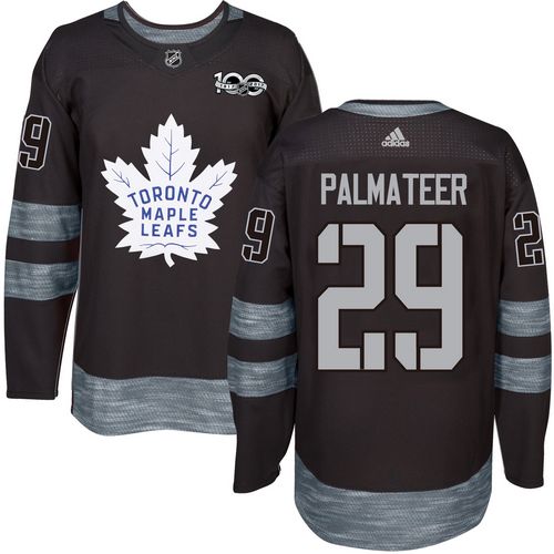 Adidas Maple Leafs #29 Mike Palmateer Black 1917-2017 100th Anniversary Stitched NHL Jersey - Click Image to Close