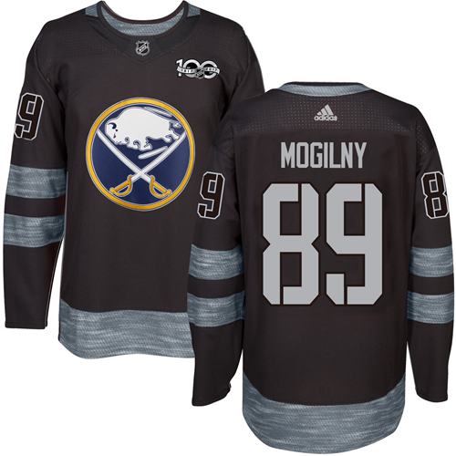 Adidas Sabres #89 Alexander Mogilny Black 1917-2017 100th Anniversary Stitched NHL Jersey