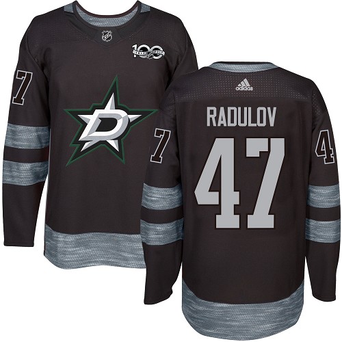 Adidas Stars #47 Alexander Radulov Black 1917-2017 100th Anniversary Stitched NHL Jersey