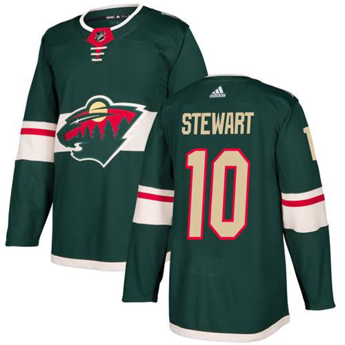 Adidas Wild #10 Chris Stewart Green Home Authentic Stitched NHL Jersey - Click Image to Close