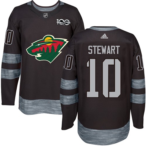 Adidas Wild #10 Chris Stewart Black 1917-2017 100th Anniversary Stitched NHL Jersey - Click Image to Close