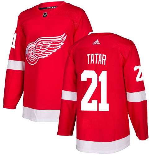 Adidas Red Wings #21 Tomas Tatar Red Home Authentic Stitched NHL Jersey