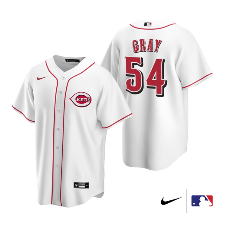 Nike Men #54 Sonny Gray Cincinnati Reds Baesball Jerseys Sale-White - Click Image to Close