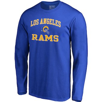 Los Angeles Rams NFL Pro Line by Fanatics Branded Royal Vintage Victory Arch Long Sleeve T-Shirt