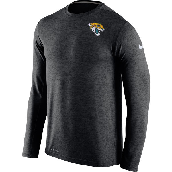 Jacksonville Jaguars Black Dri-Fit Touch Long Sleeve Performance T-Shirt