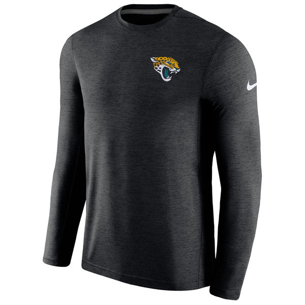 Jacksonville Jaguars Black Coaches Long Sleeve Performance T-Shirt