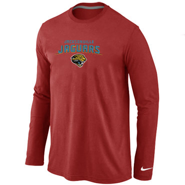 Jacksonville Jaguars Heart & Soul Long Sleeve T-Shirt RED