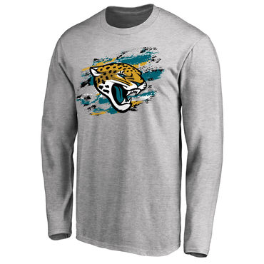 Jacksonville Jaguars NFL Pro Line Ash True Colors Long Sleeve T-Shirt