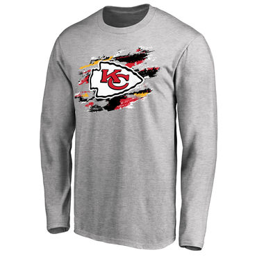 Kansas City Chiefs NFL Pro Line Ash True Colors Long Sleeve T-Shirt