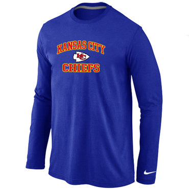 Kansas City Chiefs Heart & Soul Long Sleeve T-Shirt Blue