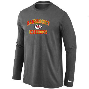 Kansas City Chiefs Heart & Soul Long Sleeve T-Shirt D.Grey