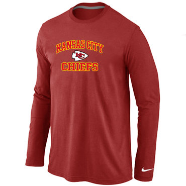 Kansas City Chiefs Heart & Soul Long Sleeve T-Shirt RED