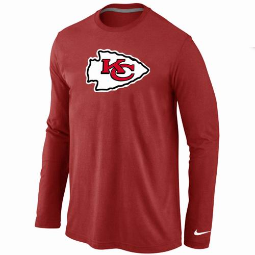 Kansas City Chiefs Logo Long Sleeve T-Shirt RED