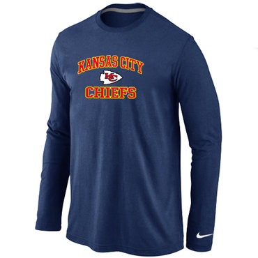 Kansas City Chiefs Heart & Soul Long Sleeve T-Shirt D.Blue