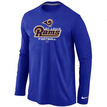 St.Louis Rams Critical Victory Long Sleeve T-Shirt Blue