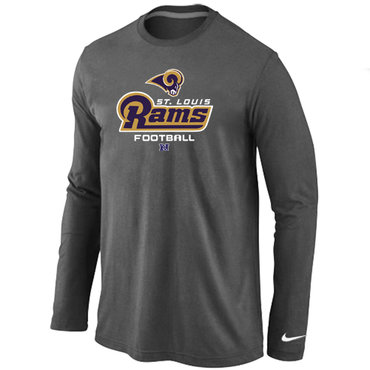 St.Louis Rams Critical Victory Long Sleeve T-Shirt D.Grey - Click Image to Close