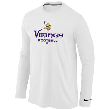 Minnesota Vikings Critical Victory Long Sleeve T-Shirt White