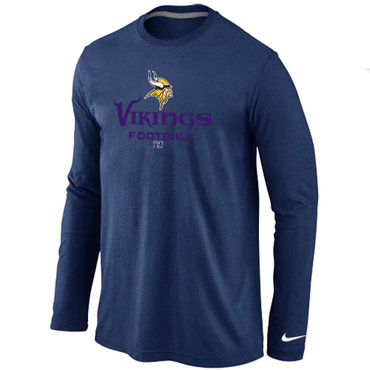 Minnesota Vikings Critical Victory Long Sleeve T-Shirt D.Blue