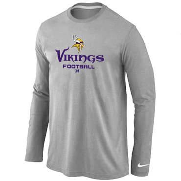Minnesota Vikings Critical Victory Long Sleeve T-Shirt Grey