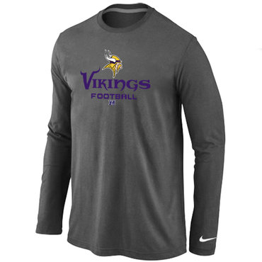 Minnesota Vikings Critical Victory Long Sleeve T-Shirt D.Grey