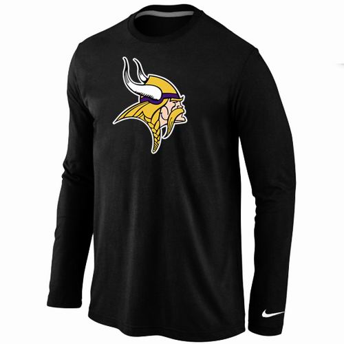 Minnesota Vikings Logo Long Sleeve T-Shirt black