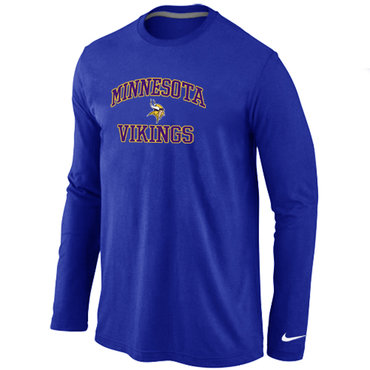 Minnesota Vikings Heart & Soul Long Sleeve T-Shirt Blue