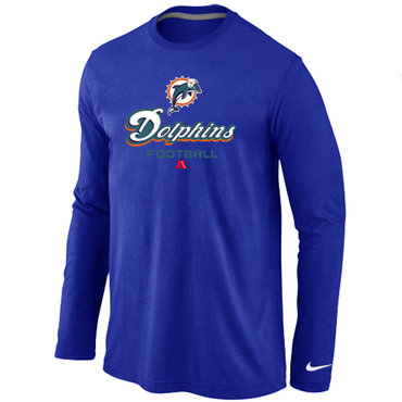 Miami Dolphins Critical Victory Long Sleeve T-Shirt Blue